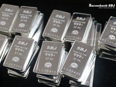 Bạc SBJ tăng 73,4% kể từ đầu năm. 