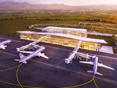 Phối cảnh Dự án Cảng hàng không Phan Thiết. 