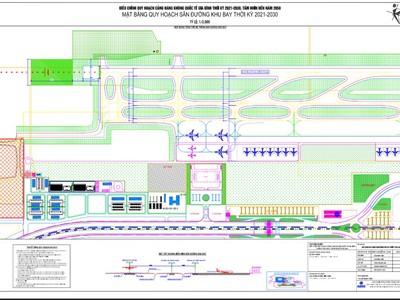 Quy hoạch tổng thể mặt bằng Cảng hàng không quốc tế Gia Bình. 