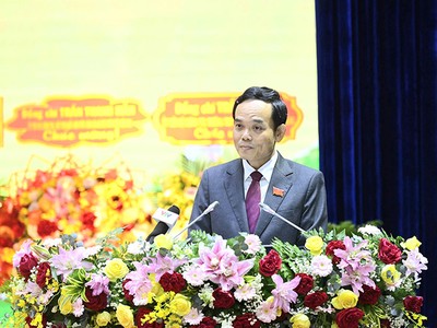 Bí thư Trung ương Đảng, Bí thư thành ủy TP.HCM Trần Lưu Quang phát biểu định hướng chỉ đạo Đại hội Đại biểu Đảng bộ tỉnh Cà Mau lần thứ I, nhiệm kỳ 2025-2030