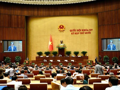 Quốc hội nghe tờ trình ba dự án luật về giáo dục. 