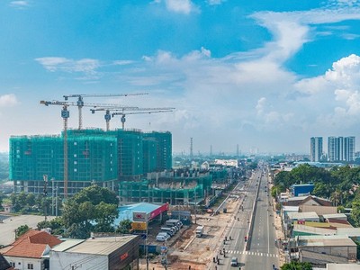 Quốc lộ 13 đoạn qua phường Bình Hoà, TP.HCM đang tăng tốc hoàn thành mở rộng dự kiến cuối năm 2025.