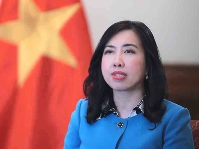 Thứ trưởng Bộ Ngoại giao Lê Thị Thu Hằng. (Ảnh: An Đăng/TTXVN)