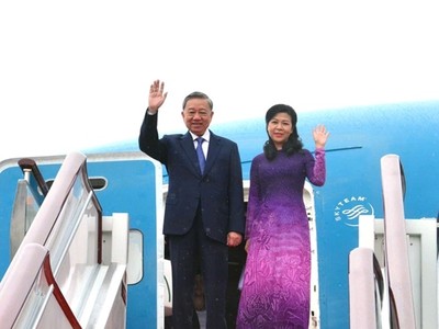 Tổng Bí thư Tô Lâm và Phu nhân.