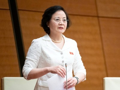 Phó thủ tướng Phạm Thị Thanh Trà phát biểu tại hội trường - Ảnh PT. 