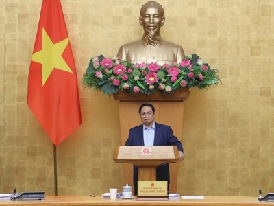 Thủ tướng Phạm Minh Chính chủ trì phiên họp. Ảnh: VGP