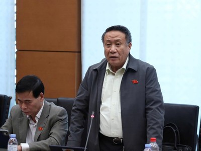 Đại biểu Hà Sỹ Đồng (Quảng Trị) phát biểu tại tổ. 