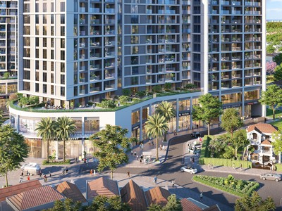 Hệ tiện ích cao cấp được bố trí tại tầng 2 của mỗi tòa tháp. (Ảnh phối cảnh: Sun Property)