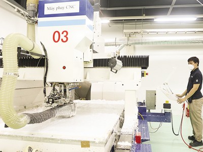 Trong bối cảnh khó khăn, Việt Nam vẫn giữ vững sức hút FDI. Trong ảnh: Một doanh nghiệp Nhật Bản tại KCN AMATA 