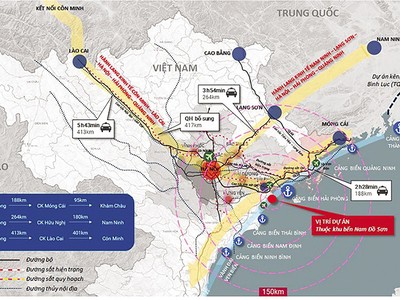 Vị trí Dự án Khu bến cảng và Trung tâm logistics Nam Đồ Sơn 