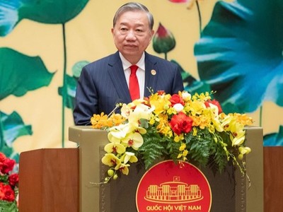 Tổng Bí thư Tô Lâm phát biểu tại Lễ kỷ niệm - Ảnh Mediaquochoi. 