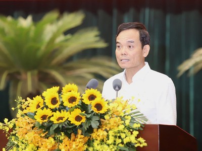 Bí thư Thành ủy TP.HCM Trần Lưu Quang phát biểu khai mạc Hội nghị.