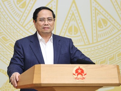  Thủ tướng Phạm Minh Chính, Trưởng Ban Chỉ đạo quốc gia về dữ liệu, chủ trì phiên họp lần thứ nhất của Ban Chỉ đạo. Ảnh: VGP.