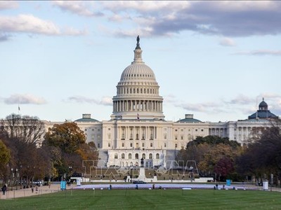 Tòa nhà Quốc hội Mỹ tại Washington, D.C. Ảnh: THX/TTXVN