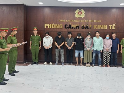 8 đối tượng bị khởi tố, bắt tạm giam 