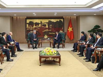 Thủ tướng Phạm Minh Chính cho biết, Chính phủ Việt Nam đánh giá cao sự quan tâm của ASML đối với Việt Nam, coi đây là minh chứng cho niềm tin của các tập đoàn công nghệ hàng đầu thế giới vào tiềm năng hợp tác và môi trường đầu tư tại Việt Nam.Ảnh: VGP