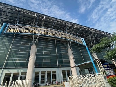 Nhà tập luyện thể thao Phú Thọ, nơi vừa xảy ra tai nạn lao động khiến một công nhân tử vong