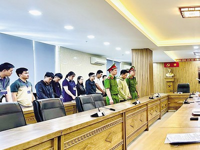 Công an Đà Nẵng bắt 20 bị can liên quan đến đường dây rửa tiền quy mô 30.000 tỷ đồng. Ảnh: P.V 