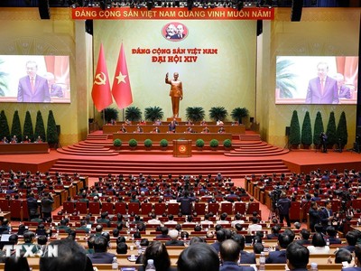 Đại hội đại biểu toàn quốc lần thứ XIV của Đảng. (Ảnh: TTXVN). 