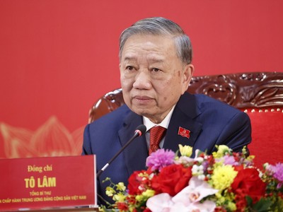 Tổng Bí thư Tô Lâm đã chủ trì họp báo - Ảnh: Như Ý . 