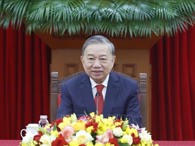 Tổng Bí thư Tô Lâm điện đàm với Tổng Bí thư, Chủ tịch nước Cộng hòa nhân dân Trung Hoa Tập Cận Bình - Ảnh: TTXVN