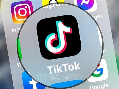 Biểu tượng của mạng xã hội TikTok. Ảnh minh họa: AFP/TTXVN