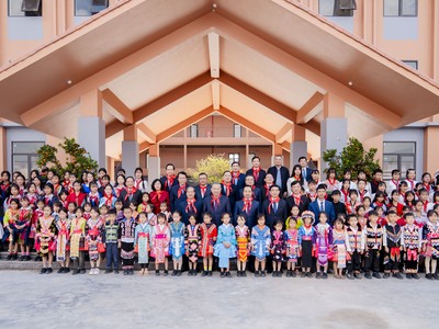 Khánh thành trường nội trú 5 sao đầu tiên vùng biên giới với dấu ấn của Sun Group