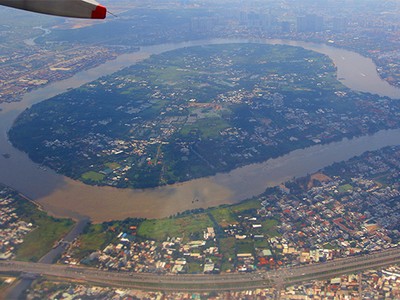 Một góc bán đảo Bình Quới - Thanh Đa nhìn từ trên cao - Ảnh: Lê Toàn