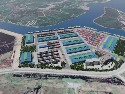 Phối cảnh Cảng cạn Cái Mép.