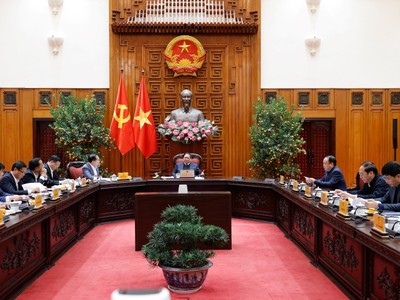 Thủ tướng Phạm Minh Chính chủ trì phiên họp. Ảnh: VGP.