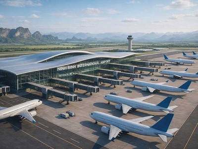 Phối cảnh Cảng hàng không quốc tế Ninh Bình 