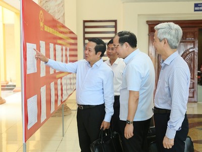 Hưng Yên: Kiểm tra công tác chuẩn bị bầu cử tại cơ sở 