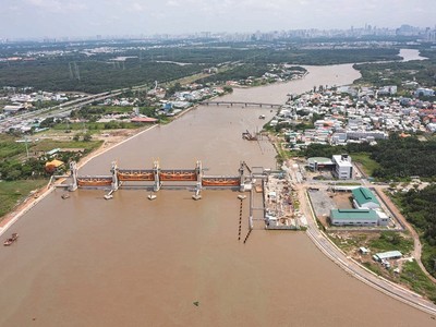 Dự án chống ngập gần 10.000 tỷ đồng của TP.HCM bị ách tắc nhiều năm đang được Thành phố tích cực tháo gỡ - Ảnh: T.N