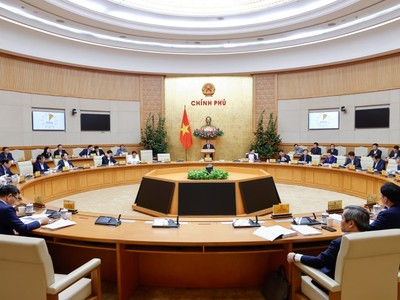 Thủ tướng Phạm Minh Chính phát biểu khai mạc Phiên họp Chính phủ chuyên đề xây dựng pháp luật tháng 2 năm 2026 - Ảnh: VGP