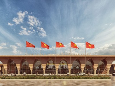 Phối cảnh dự án Cảng hàng không dân dụng Phan Thiết.