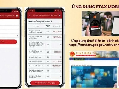 Người nộp thuế sử dụng ứng dụng eTax Mobile để được kịp thời cập nhật, thông tin về nghĩa vụ thuế của bản thân. Ảnh minh họa.