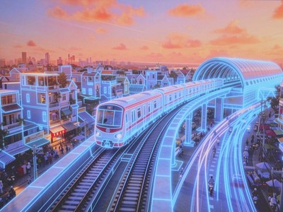 Phối cảnh tuyến metro số 2 đoạn Bến Thành - Tham Lương - Ảnh: Lê Toàn