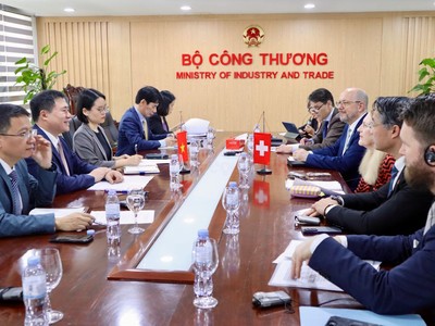 Việt Nam - Thụy Sỹ đẩy nhanh tiến trình đàm phán FTA Việt Nam - EFTA. 