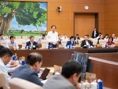 Bộ trưởng Bộ Nội vụ Đỗ Thanh Bình trình bày tờ trình. 