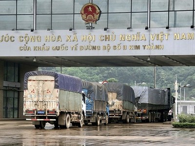 Cửa khẩu Quốc tế đường bộ số II Kim Thành, Lào Cai .