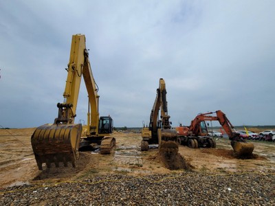 Dự án nhà máy sản xuất vải TST Textile Việt Nam đã được động thổ trên thực địa.