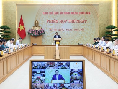 Thủ tướng chỉ đạo Ban Chỉ đạo, Tiểu ban An ninh mạng tại các bộ, ngành, địa phương, các cơ quan, đơn vị có liên quan tập trung triển khai sáu nhóm nhiệm vụ - Ảnh: VGP.