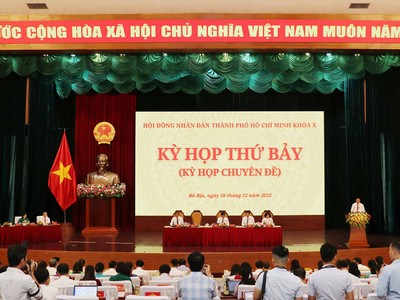 Kỳ họp thứ nhất HĐND TP.HCM khóa XI, nhiệm kỳ 2026 - 2031 sẽ diễn ra vào sáng 30/3, tập trung bầu các chức danh chủ chốt của HĐND và UBND Thành phố nhiệm kỳ mới. Ảnh: Trọng Tín.