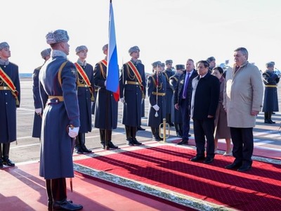 Thủ tướng Phạm Minh Chính bắt đầu thăm chính thức Liên bang Nga 