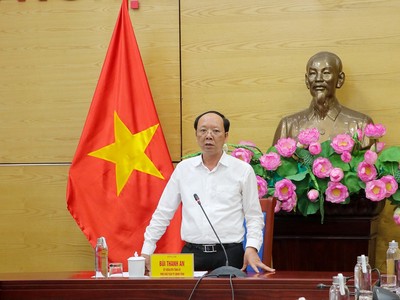 Phó Chủ tịch Bùi Thanh An phát biểu tại buổi làm việc