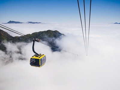 Cáp treo Fansipan được Sun Group hoàn thành chỉ trong vòng 800 ngày. Ảnh: Ánh Dương