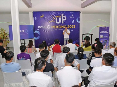 Một buổi kết nối người dùng và đối tác của ví điện tử ONUS tại khu vực Đồng bằng sông Cửu Long