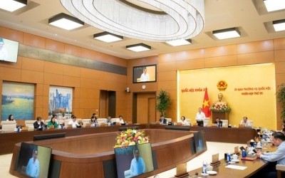 Một phiên họp của Ủy ban Thường vụ Quốc hội.