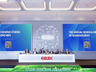 Toàn cảnh ĐHĐCĐ thường niên 2026 của GELEX diễn ra sáng 1/4.