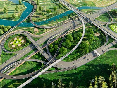 Phối cảnh nút giao Vành đai 3 với cao tốc TP.HCM - Long Thành - Dầu Giây 